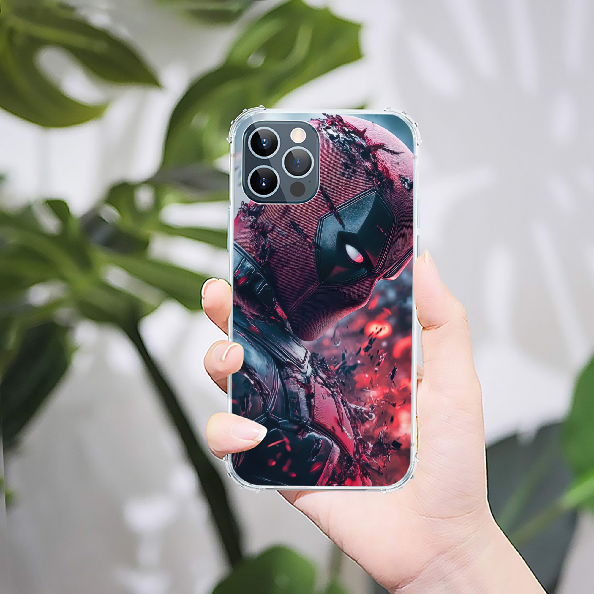 （画像用） Deadpool デッドプール 【iPhone 12シリーズ対応】透明スマホケース（クリアソフトケース）